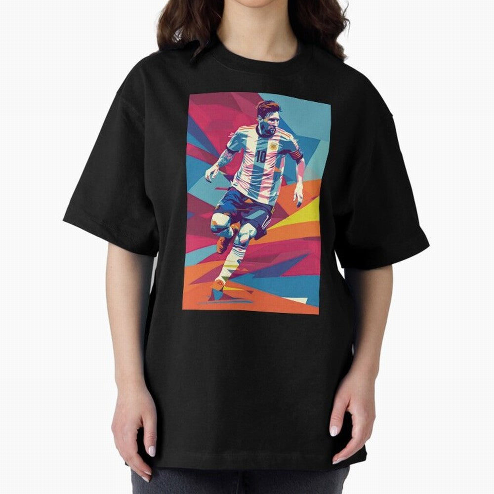 Messi in action Graphic poster design Classic T-Shirt Show Fan Pride Across Match Day Hype around FIFA World Cup 2026 USA Canada Mexico, CR7 and Messi, Brazil, Portugal and Argentina, Football Passion, Legendary Performances, Festival Vibes and