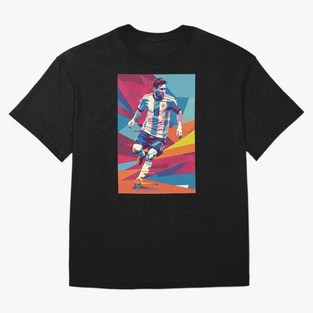 Messi in action Graphic poster design Classic T-Shirt Show Fan Pride Across Match Day Hype around FIFA World Cup 2026 USA Canada Mexico, CR7 and Messi, Brazil, Portugal and Argentina, Football Passion, Legendary Performances, Festival Vibes and