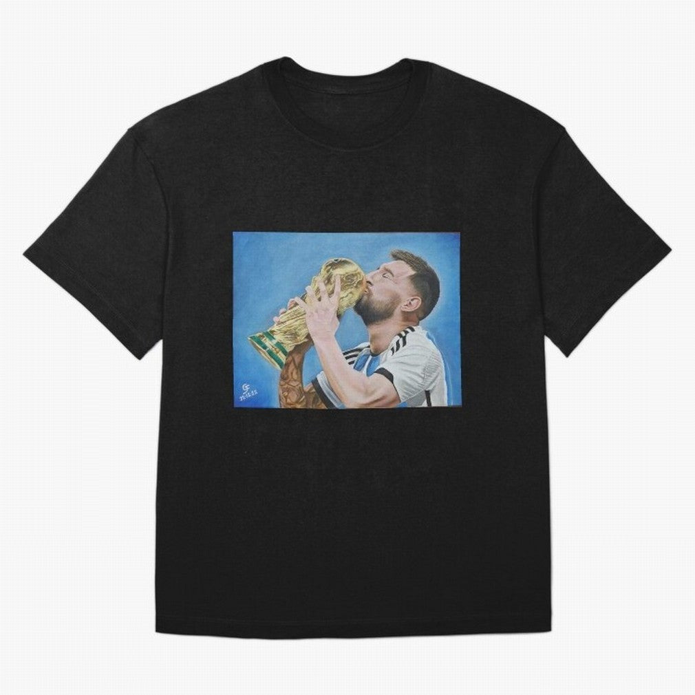 Lionel Messi Oversized T-Shirt Remember Iconic Moments from FIFA World Cup 2026 Connected to Messi, Neymar and Mbappe, Brazil Energy, Global Supporter Spirit, Legendary Goals, National Colors and Tournament Celebration; Great for Watch Parties,