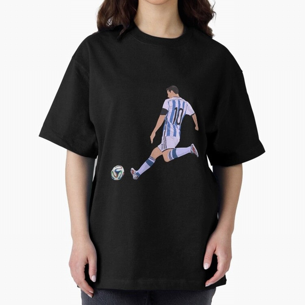 Messi Oversized T-Shirt Celebrate FIFA World Cup 2026 Group Stage Spirit, Celebrating Portugal, CR7 and Messi, Supporter Pride, Iconic Celebrations, Legendary Names and Global Match Day Energy; Ideal for Football Dads, Football Moms, Friends,