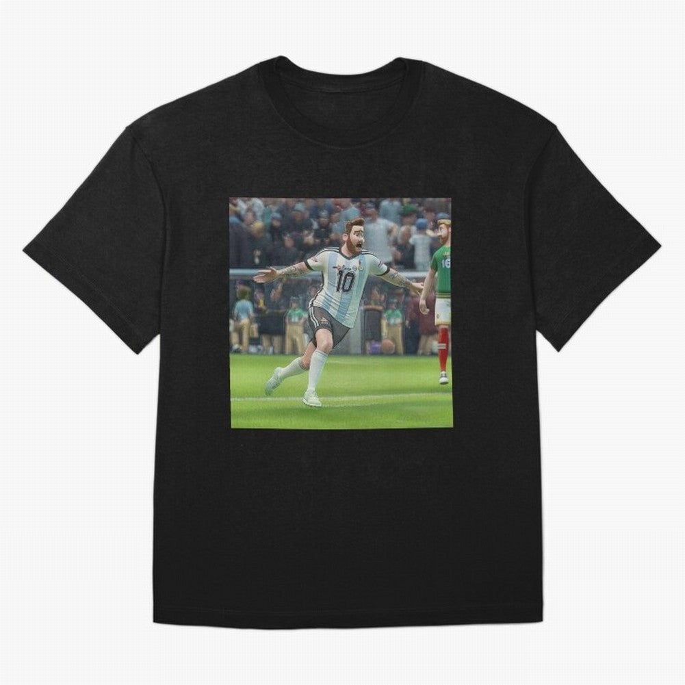 Lionel Messi caricature Classic T-Shirt Celebrate the Biggest Stage of Match Day Hype around FIFA World Cup 2026 USA Canada Mexico, Messi, Neymar and Mbappe, England, Football Passion, Legendary Performances, Festival Vibes and Supporter Community;