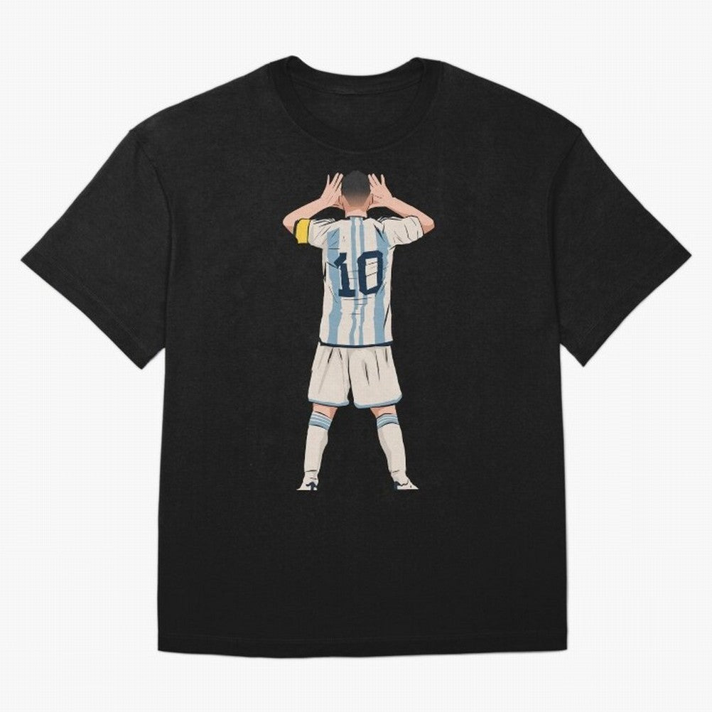Lionel Messi Oversized T-Shirt Celebrate the Magic of the FIFA World Cup 2026 USA Canada Mexico Journey through Messi, CR7 and Mbappe Highlights, Spain Pride, Match Day Excitement, Supporter Culture, Golden Goals and Global Football Passion; Ideal