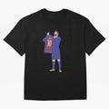 Messi minimalist design Oversized T-Shirt Bring a Vintage Feel to the FIFA World Cup 2026 Group Stage Journey through Neymar, Haaland and Cristiano Ronaldo Highlights, England, France and Netherlands Pride, Fan Favorite Moments, National Team