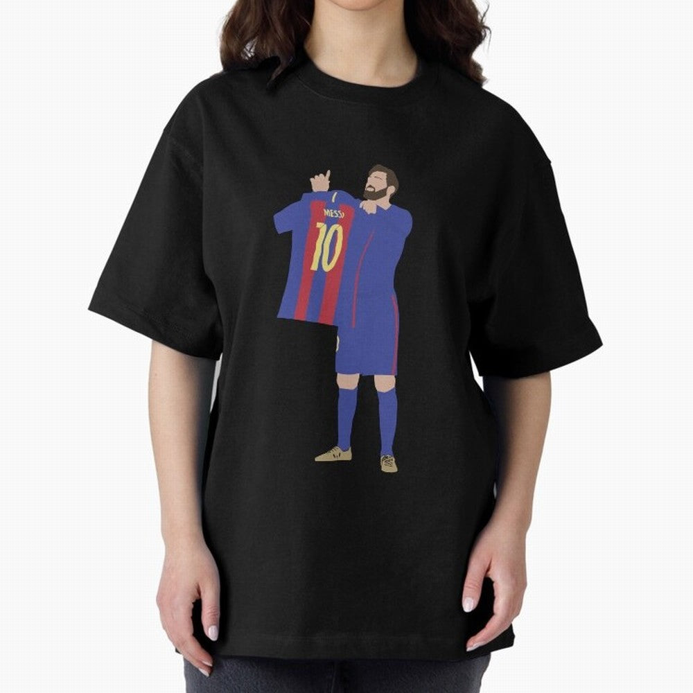 Messi minimalist design Oversized T-Shirt Bring a Vintage Feel to the FIFA World Cup 2026 Group Stage Journey through Neymar, Haaland and Cristiano Ronaldo Highlights, England, France and Netherlands Pride, Fan Favorite Moments, National Team