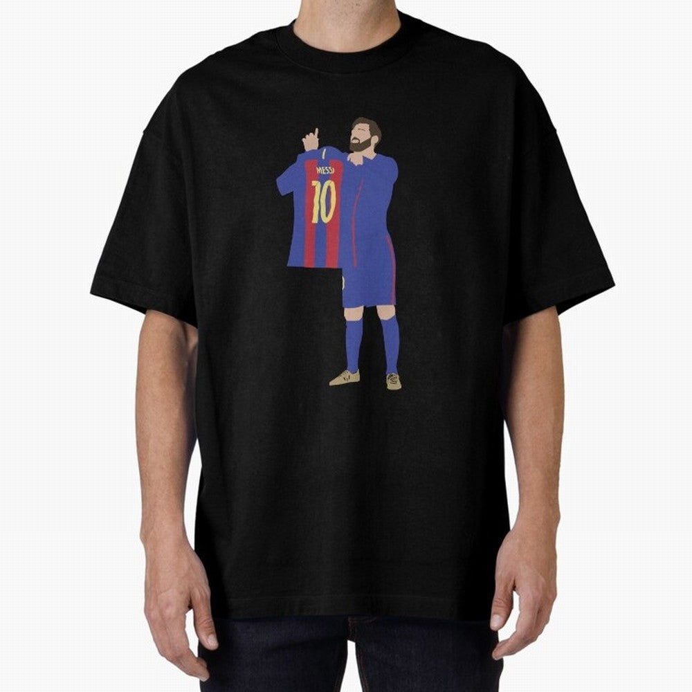 Messi minimalist design Oversized T-Shirt Bring a Vintage Feel to the FIFA World Cup 2026 Group Stage Journey through Neymar, Haaland and Cristiano Ronaldo Highlights, England, France and Netherlands Pride, Fan Favorite Moments, National Team
