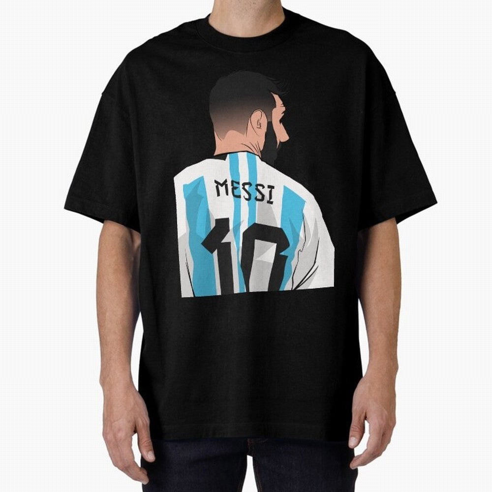 Messi Oversized T-Shirt Support Global Football Passion for FIFA World Cup 2026, Driven by CR7, England and Germany, Supporter Pride, Iconic Celebrations, Legendary Names and Global Match Day Energy; Created for Match Day Parties, Soccer Gifts, Fan