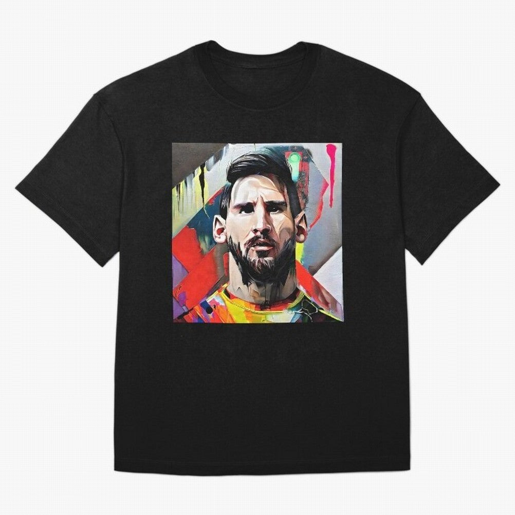 Billboard with Messi Boxy T-Shirt Honor Global Football Passion for FIFA World Cup 2026 USA Canada Mexico, Built around Cristiano Ronaldo, France, Tournament Hype, Historic Matchups, Family Viewing Parties and Global Sports Pride; Ideal for