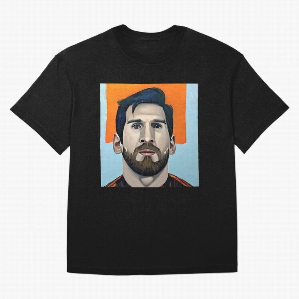 portrait of Messi with beard Classic T-Shirt Show Match Day Excitement for the FIFA World Cup 2026 Group Stage Journey through Cristiano Ronaldo Highlights, Argentina and Brazil Pride, Supporter Pride, Iconic Celebrations, Legendary Names and