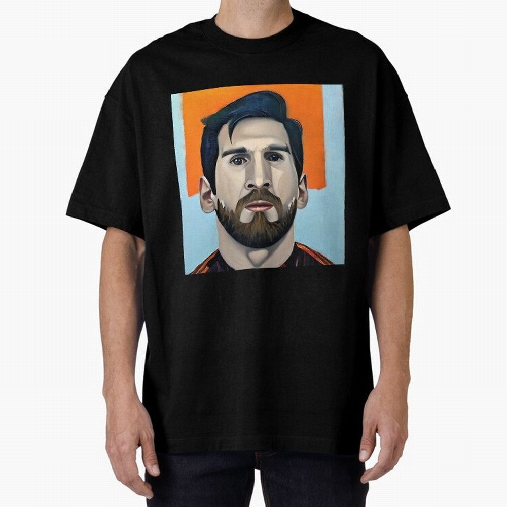 portrait of Messi with beard Classic T-Shirt Show Match Day Excitement for the FIFA World Cup 2026 Group Stage Journey through Cristiano Ronaldo Highlights, Argentina and Brazil Pride, Supporter Pride, Iconic Celebrations, Legendary Names and