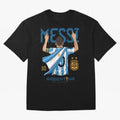 The King Leo Messi Legend Oversized T-Shirt Follow the Final Road of the FIFA World Cup 2026 Journey through Messi, Neymar and Mbappe Highlights, England and Germany Pride, Champion Mindset, Group Stage Buzz, Knockout Tension and Passionate Fan