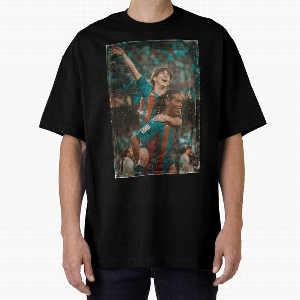 Messi and Ronaldinho Vintage Classic T-Shirt Feel the Heartbeat of Match Day Hype around FIFA World Cup 2026 Group Stage, CR7 and Messi, Portugal, Spain and Germany, Retro Football Energy, Iconic Rivalries, Trophy Chase Drama and Stadium
