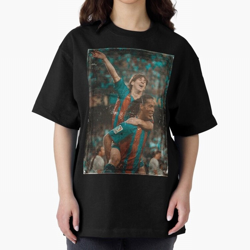 Messi and Ronaldinho Vintage Classic T-Shirt Feel the Heartbeat of Match Day Hype around FIFA World Cup 2026 Group Stage, CR7 and Messi, Portugal, Spain and Germany, Retro Football Energy, Iconic Rivalries, Trophy Chase Drama and Stadium