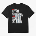 Lionel Messi Dream & Sacrifice Oversized T-Shirt Celebrate the Stars of FIFA World Cup 2026 USA Canada Mexico for Fans of Cristiano Ronaldo, Haaland and CR7 and England, France and Netherlands, Bringing Match Day Excitement, Supporter Culture,
