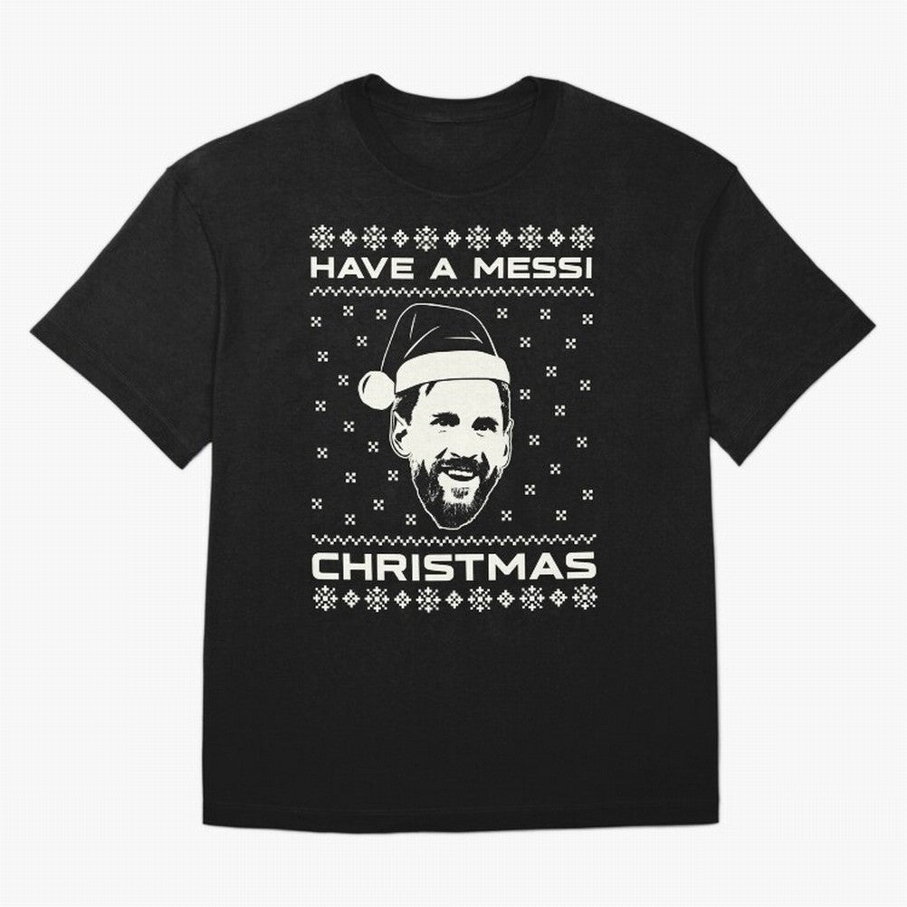 Lionel Messi Christmas Classic T-Shirt Show Your Stadium Side during Global Football Passion for FIFA World Cup 2026 Group Stage, Filled with Messi, Neymar and Mbappe, Brazil, Football History, Final Match Energy, Crowd Noise and Once in a Lifetime