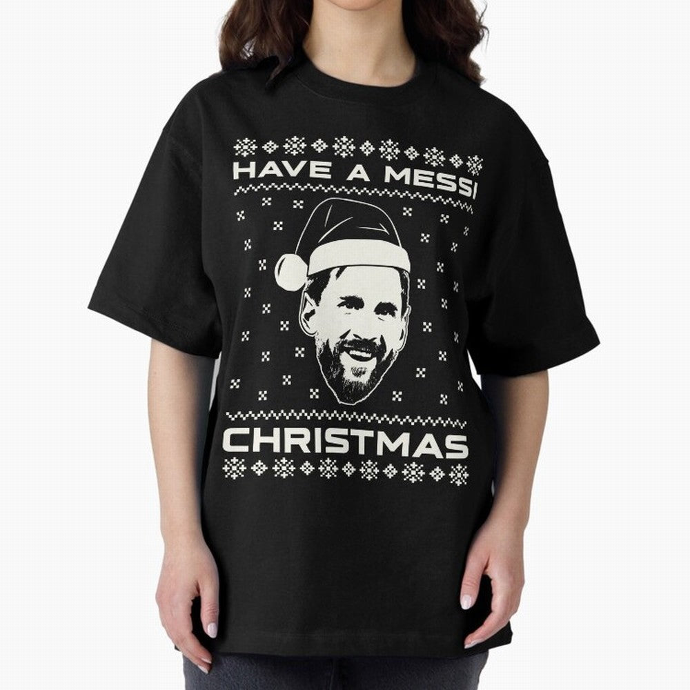 Lionel Messi Christmas Classic T-Shirt Show Your Stadium Side during Global Football Passion for FIFA World Cup 2026 Group Stage, Filled with Messi, Neymar and Mbappe, Brazil, Football History, Final Match Energy, Crowd Noise and Once in a Lifetime