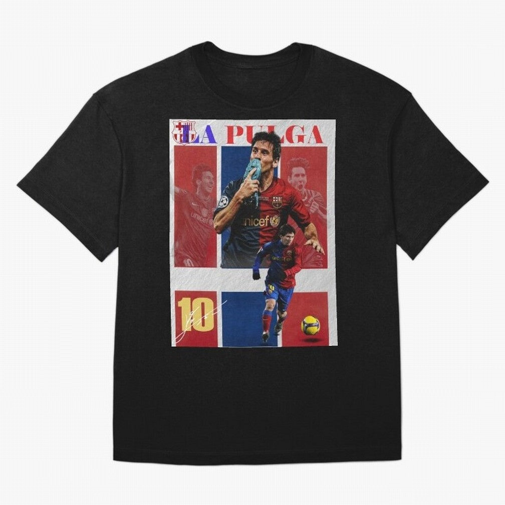 Lionel Messi 2009 UCL Barcelona Poster Oversized T-Shirt Support the Legends of FIFA World Cup 2026 USA Canada Mexico Built around Messi and Cristiano Ronaldo, France Energy, Soccer Culture, Superstar Moments, National Team Dreams and Competitive