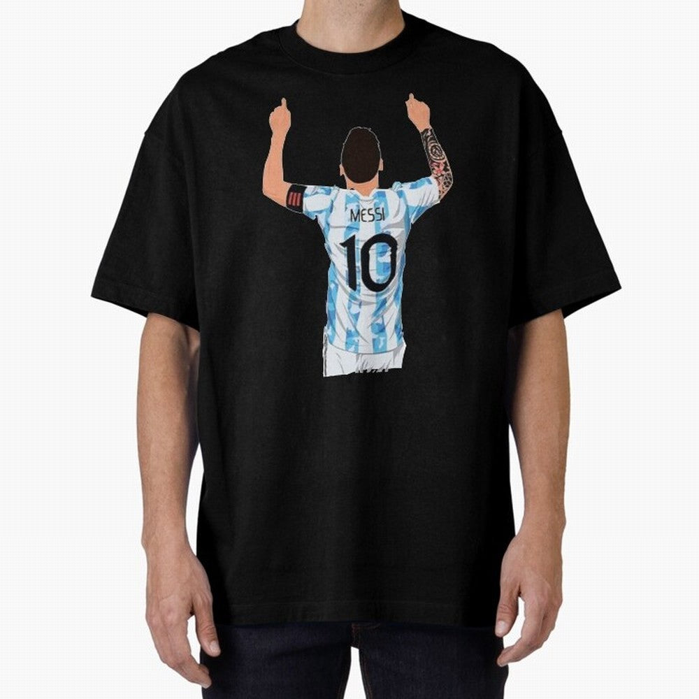 Lionel Messi Oversized T-Shirt Turn Football Passion into FIFA World Cup 2026 USA Canada Mexico Spirit, with Brazil, Portugal and Argentina, Haaland, Stadium Memories, Football Loyalty, International Chants and Championship Tradition; Perfect for