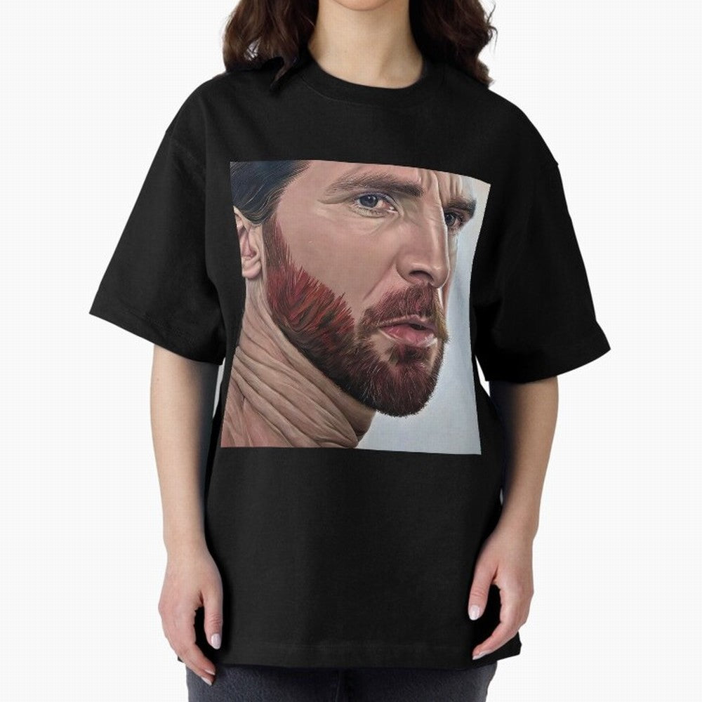 Take a look on Messi Oversized T-Shirt Treasure FIFA World Cup 2026 USA Canada Mexico for Fans of Messi and Cristiano Ronaldo and England and Germany, Bringing Vintage Soccer Flavor, Modern Football Stars, National Flags and Final Night Emotion;