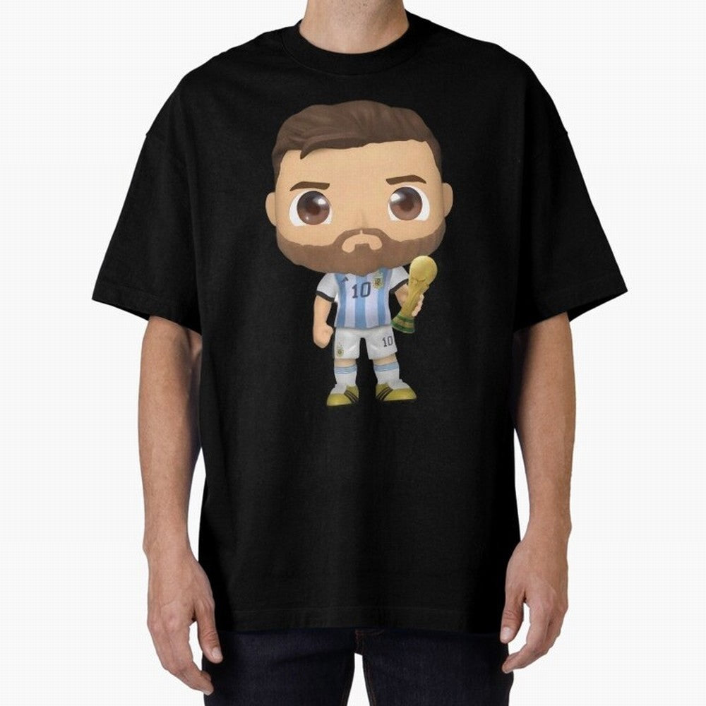 Messi_Champion Oversized T-Shirt Keep Football History Alive during Match Day Hype around FIFA World Cup 2026, Mbappe and Neymar, England, Supporter Pride, Iconic Celebrations, Legendary Names and Global Match Day Energy; Ideal for Fans Who Follow