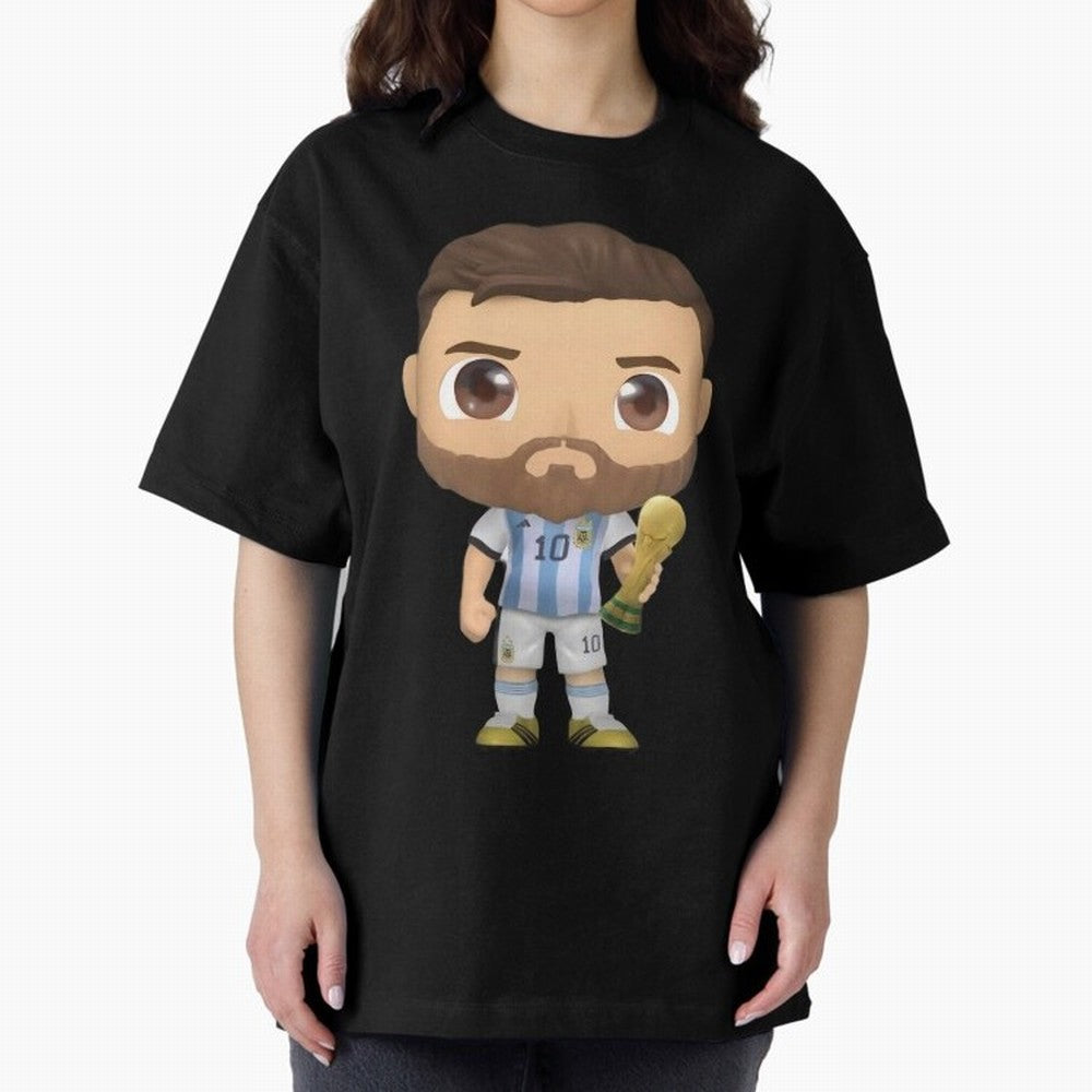 Messi_Champion Oversized T-Shirt Keep Football History Alive during Match Day Hype around FIFA World Cup 2026, Mbappe and Neymar, England, Supporter Pride, Iconic Celebrations, Legendary Names and Global Match Day Energy; Ideal for Fans Who Follow