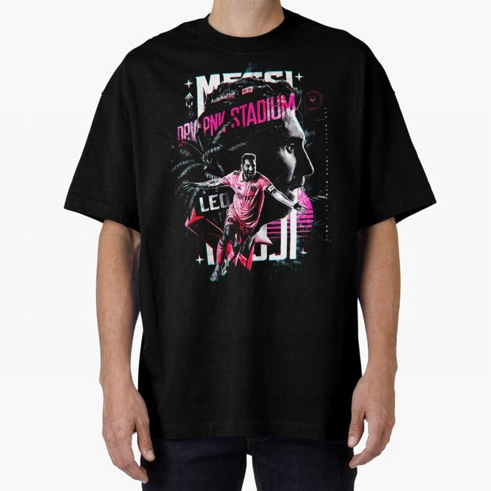 The King Leo Messi Legend Oversized T-Shirt Celebrate National Team Dreams in FIFA World Cup 2026 Spirit, with Netherlands, Neymar, Haaland and Cristiano Ronaldo, Classic Soccer Heritage, Championship Pressure, Fan Loyalty and International Pride;