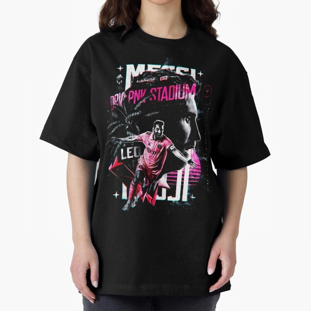 The King Leo Messi Legend Oversized T-Shirt Celebrate National Team Dreams in FIFA World Cup 2026 Spirit, with Netherlands, Neymar, Haaland and Cristiano Ronaldo, Classic Soccer Heritage, Championship Pressure, Fan Loyalty and International Pride;