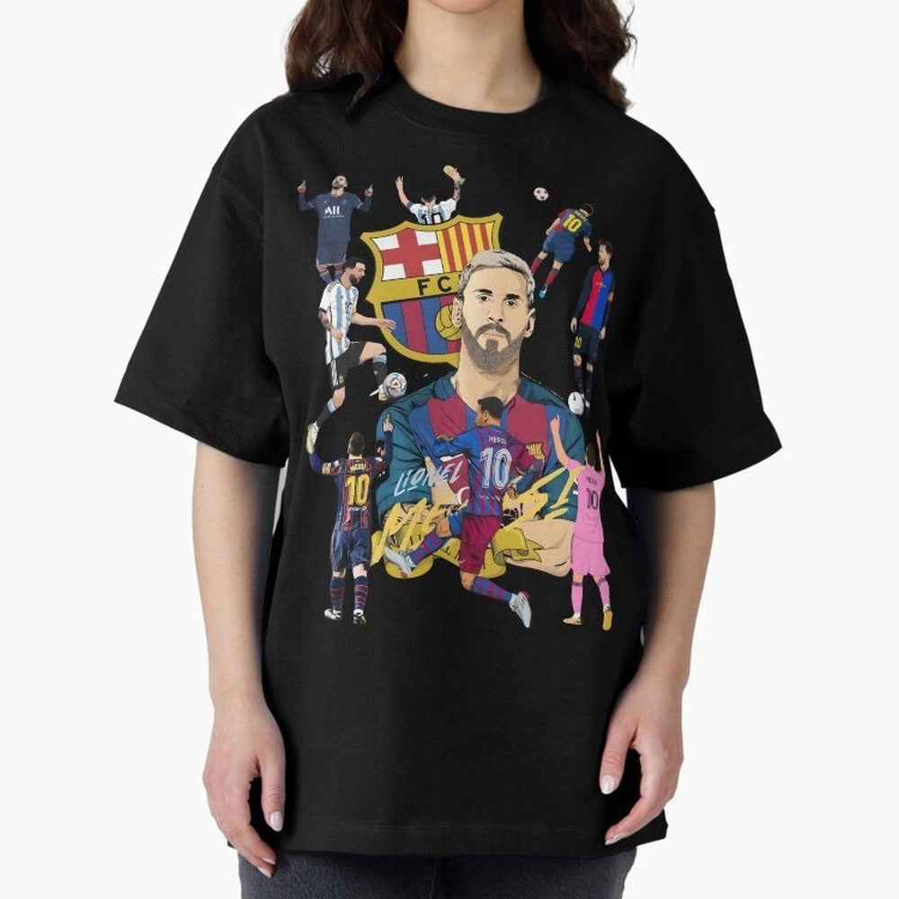 MiaMessi Premium Oversized T-Shirt Feel the Roar of the FIFA World Cup 2026 Group Stage Journey through CR7 Highlights, Brazil, Portugal and Argentina Pride, Match Day Excitement, Supporter Culture, Golden Goals and Global Football Passion; Ideal