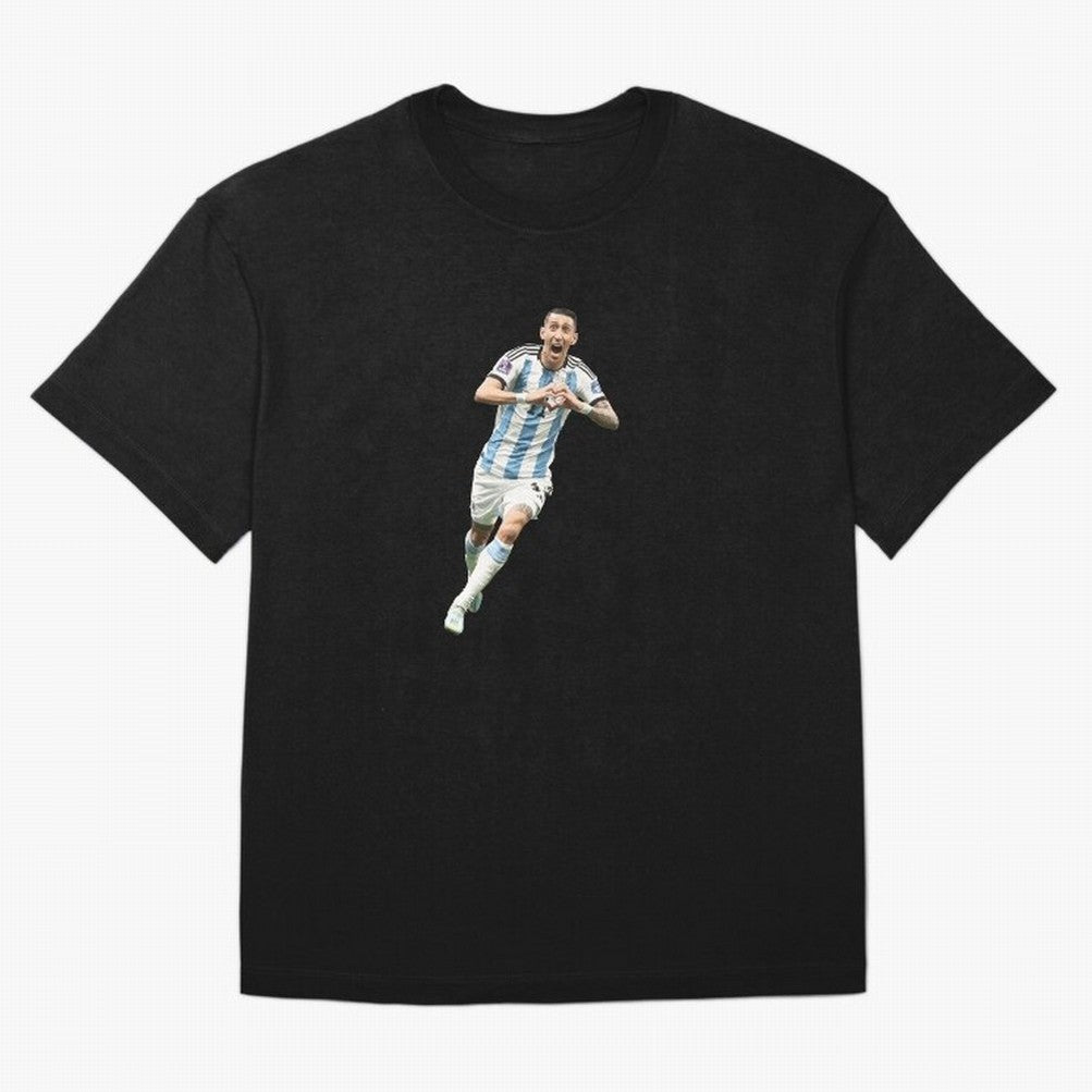 Angel Di Maria Oversized T-Shirt Carry the Dream of Match Day Hype around FIFA World Cup 2026 Group Stage, Messi, England, France and Netherlands, Retro Football Energy, Iconic Rivalries, Trophy Chase Drama and Stadium Atmosphere; Ideal for Fans