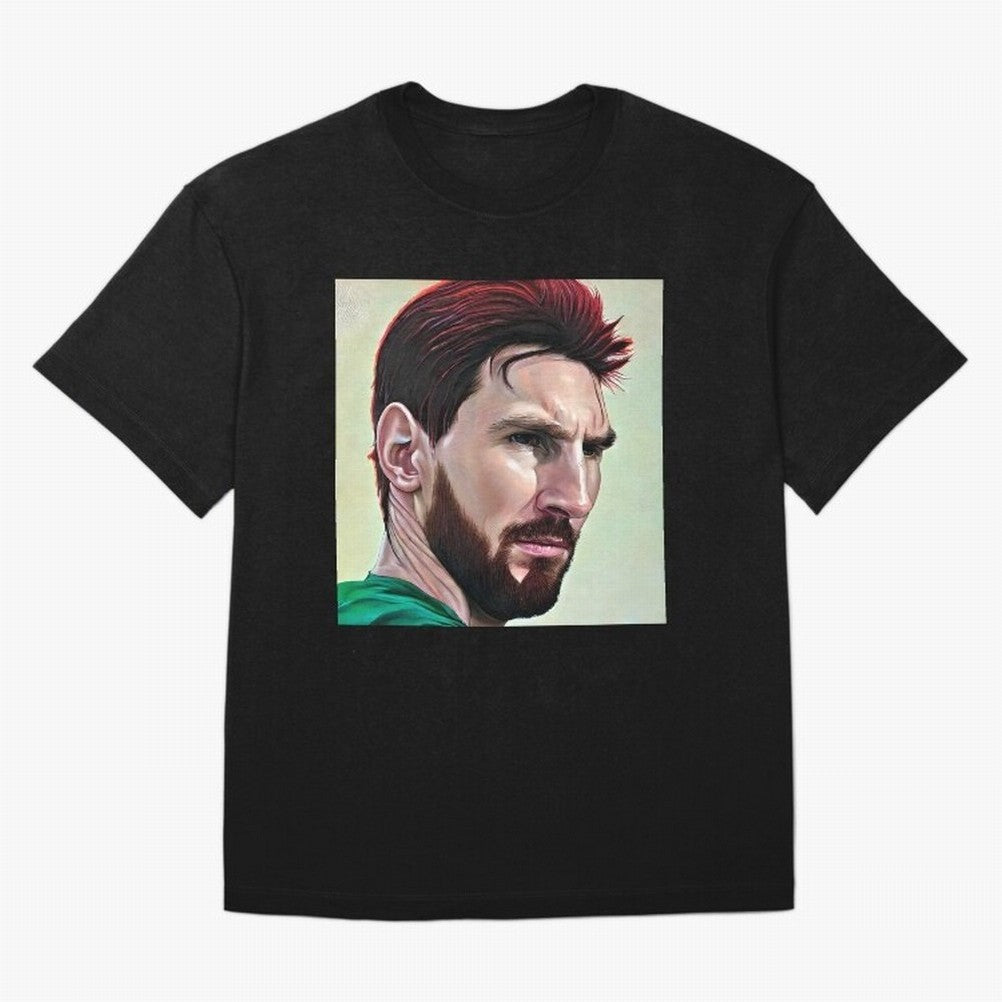 Painterly Messi Classic T-Shirt Keep Football History Alive during the FIFA World Cup 2026 Group Stage Journey through Messi, Neymar and Mbappe Highlights, Argentina, France and Brazil Pride, Championship Spirit, Famous Goals, Roaring Crowds and