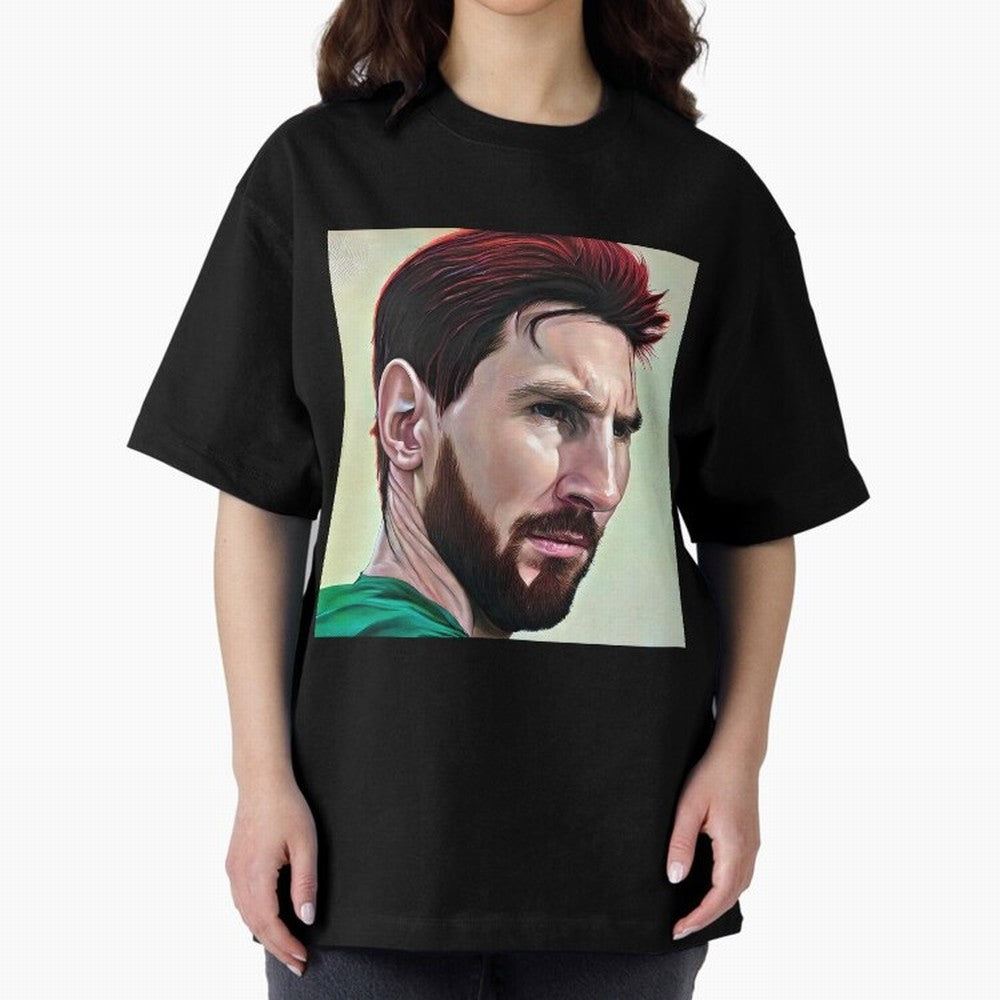 Painterly Messi Classic T-Shirt Keep Football History Alive during the FIFA World Cup 2026 Group Stage Journey through Messi, Neymar and Mbappe Highlights, Argentina, France and Brazil Pride, Championship Spirit, Famous Goals, Roaring Crowds and