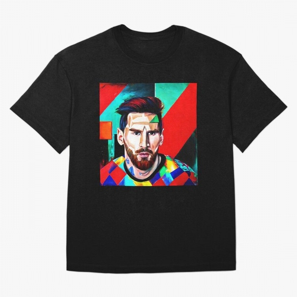 colorful Messi Oversized T-Shirt Make Every Kick Count in FIFA World Cup 2026 Built around Haaland, Brazil, Portugal and Argentina Energy, Stadium Chants, National Pride, Trophy Dreams and Unforgettable Football Memories; Ideal for Passionate Fans