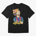 Lionel Messi (Barcelona) artwork Classic T-Shirt Spotlight FIFA World Cup 2026 USA Canada Mexico for Fans of CR7 and Messi and Brazil, Portugal and Argentina, Bringing Football Passion, Legendary Performances, Festival Vibes and Supporter