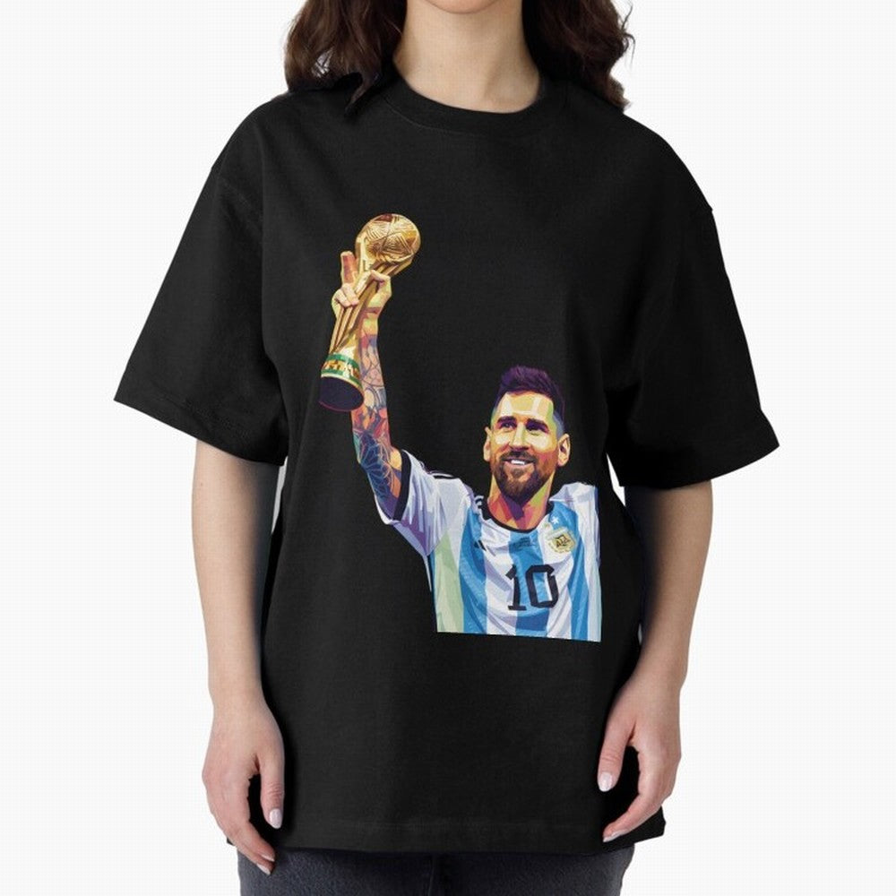 Messi wpap pop art Oversized T-Shirt Unlock FIFA World Cup 2026 Featuring Neymar, France and Portugal Energy, Match Day Excitement, Supporter Culture, Golden Goals and Global Football Passion; Great for Watch Parties, Sports Bars, Family Nights,