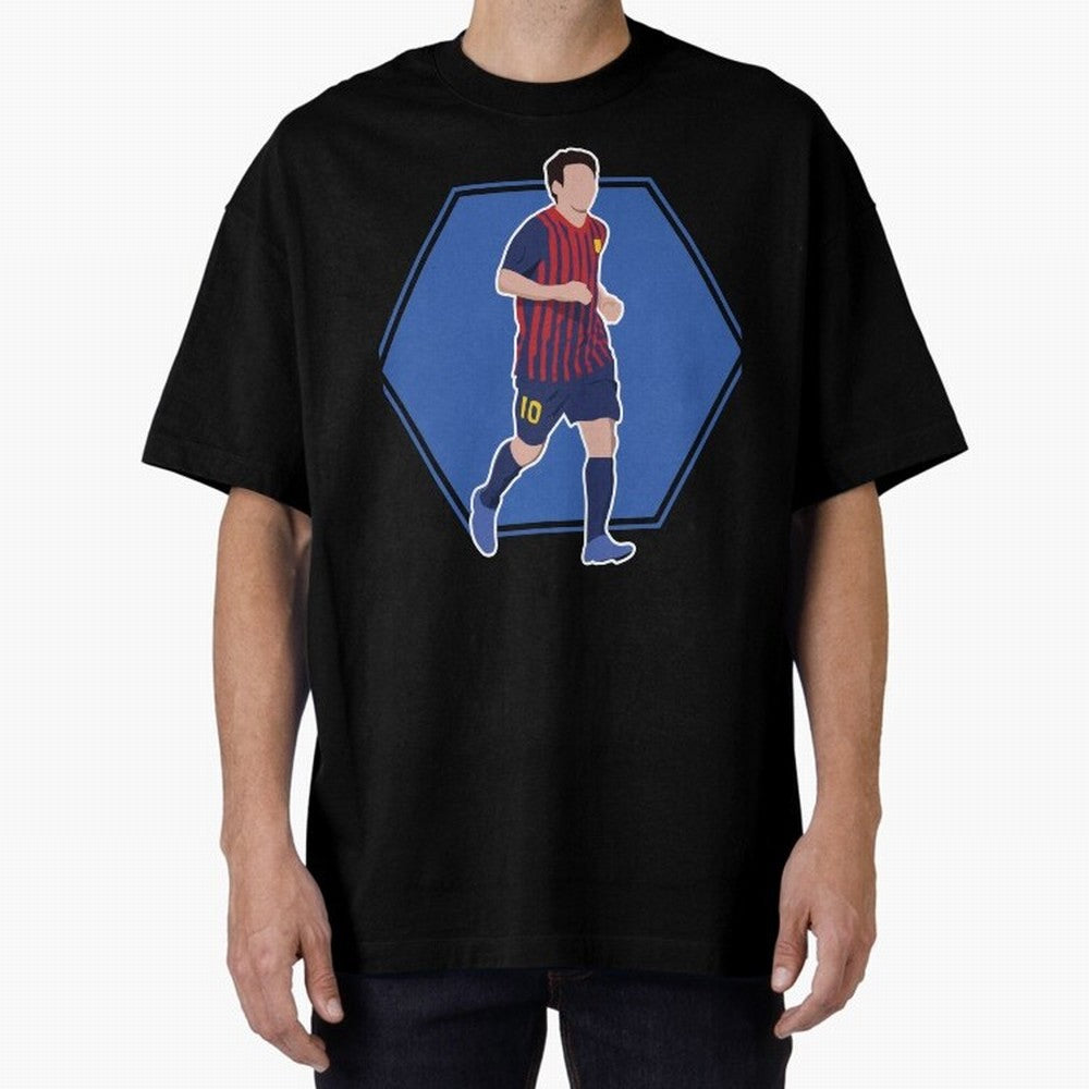 Messi Best Oversized T-Shirt Show Match Day Excitement for FIFA World Cup 2026 Connected to Neymar, Argentina Energy, Global Supporter Spirit, Legendary Goals, National Colors and Tournament Celebration; Made for Die Hard Supporters, Soccer Lovers,