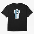 Messi Jersey Oversized T-Shirt Follow Every Goal of FIFA World Cup 2026 Group Stage for Fans of Neymar and Brazil, Portugal and Argentina, Bringing Championship Spirit, Famous Goals, Roaring Crowds and International Football Unity; Perfect for