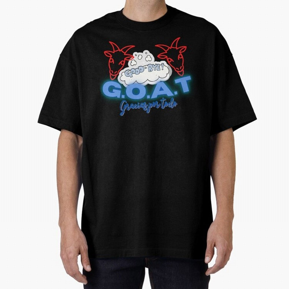 Lionel Messi THANKS GOAT Shirt Oversized T-Shirt Experience the FIFA World Cup 2026 Journey through Messi and Cristiano Ronaldo Highlights, Argentina and Brazil Pride, Goal Celebration Energy, Supporter Heritage, Football Icons and Worldwide