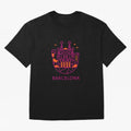Luggage Barcelona Oversized T-Shirt Mark FIFA World Cup 2026 Spirit, Celebrating England, France and Netherlands, Messi, CR7 and Mbappe, Goal Celebration Energy, Supporter Heritage, Football Icons and Worldwide Tournament Joy; Perfect for
