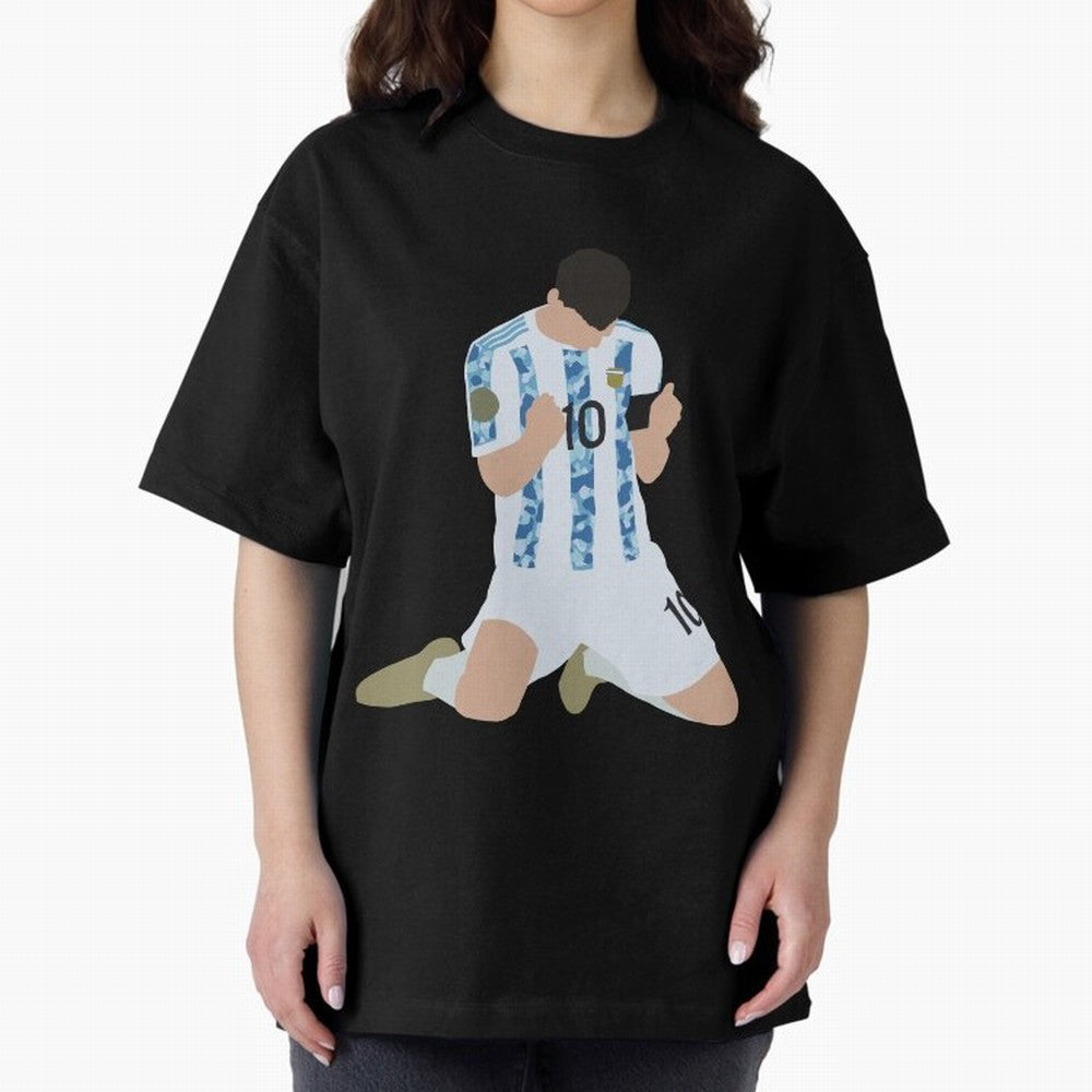 Messi Celebrates Argentina Victory Classic T-Shirt Bring a Vintage Feel to FIFA World Cup 2026 Spirit, Capturing England, France and Netherlands, Mbappe, Vintage Soccer Flavor, Modern Football Stars, National Flags and Final Night Emotion; Great