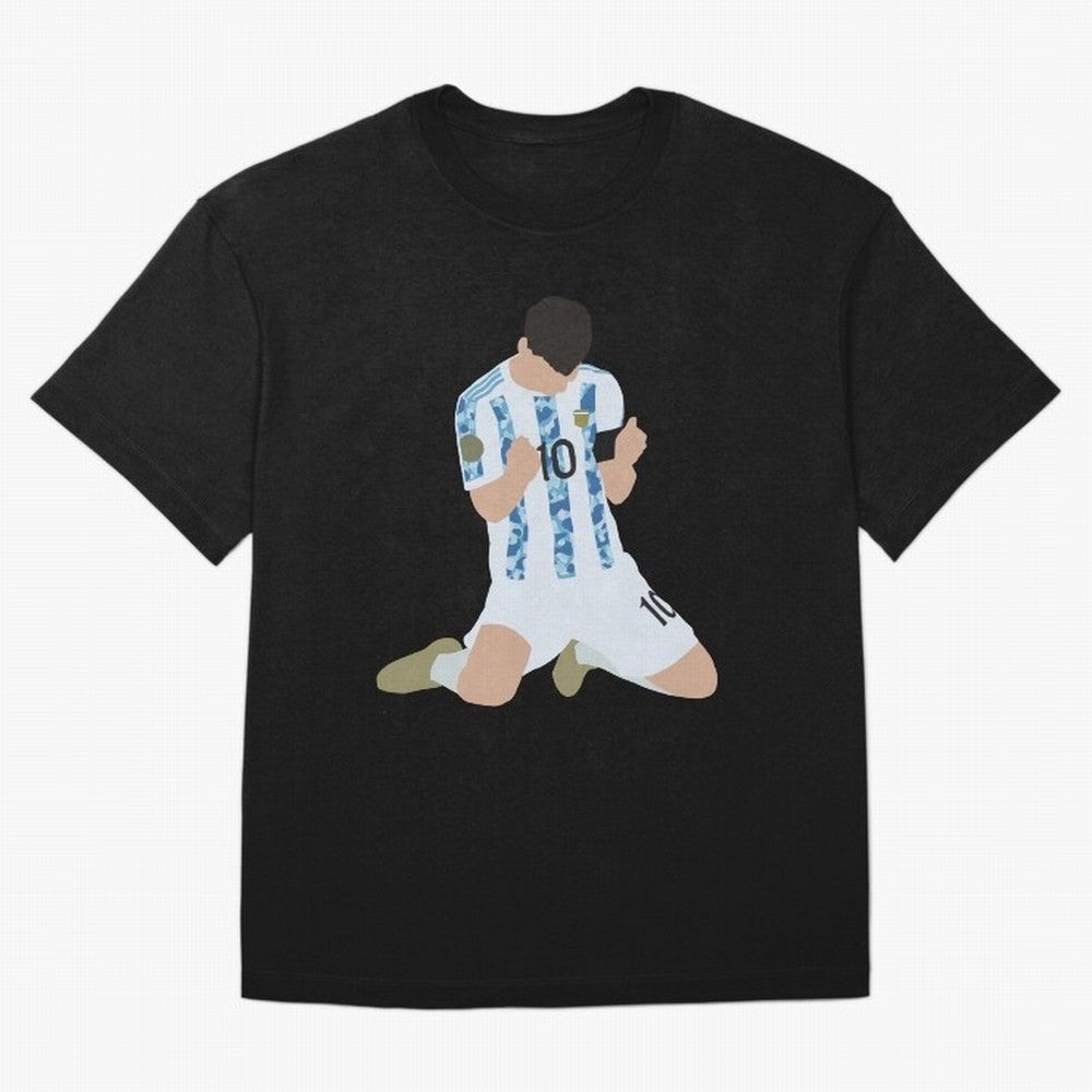 Messi Celebrates Argentina Victory Classic T-Shirt Bring a Vintage Feel to FIFA World Cup 2026 Spirit, Capturing England, France and Netherlands, Mbappe, Vintage Soccer Flavor, Modern Football Stars, National Flags and Final Night Emotion; Great