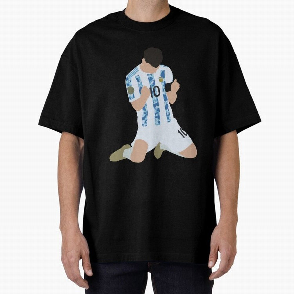 Messi Celebrates Argentina Victory Classic T-Shirt Bring a Vintage Feel to FIFA World Cup 2026 Spirit, Capturing England, France and Netherlands, Mbappe, Vintage Soccer Flavor, Modern Football Stars, National Flags and Final Night Emotion; Great