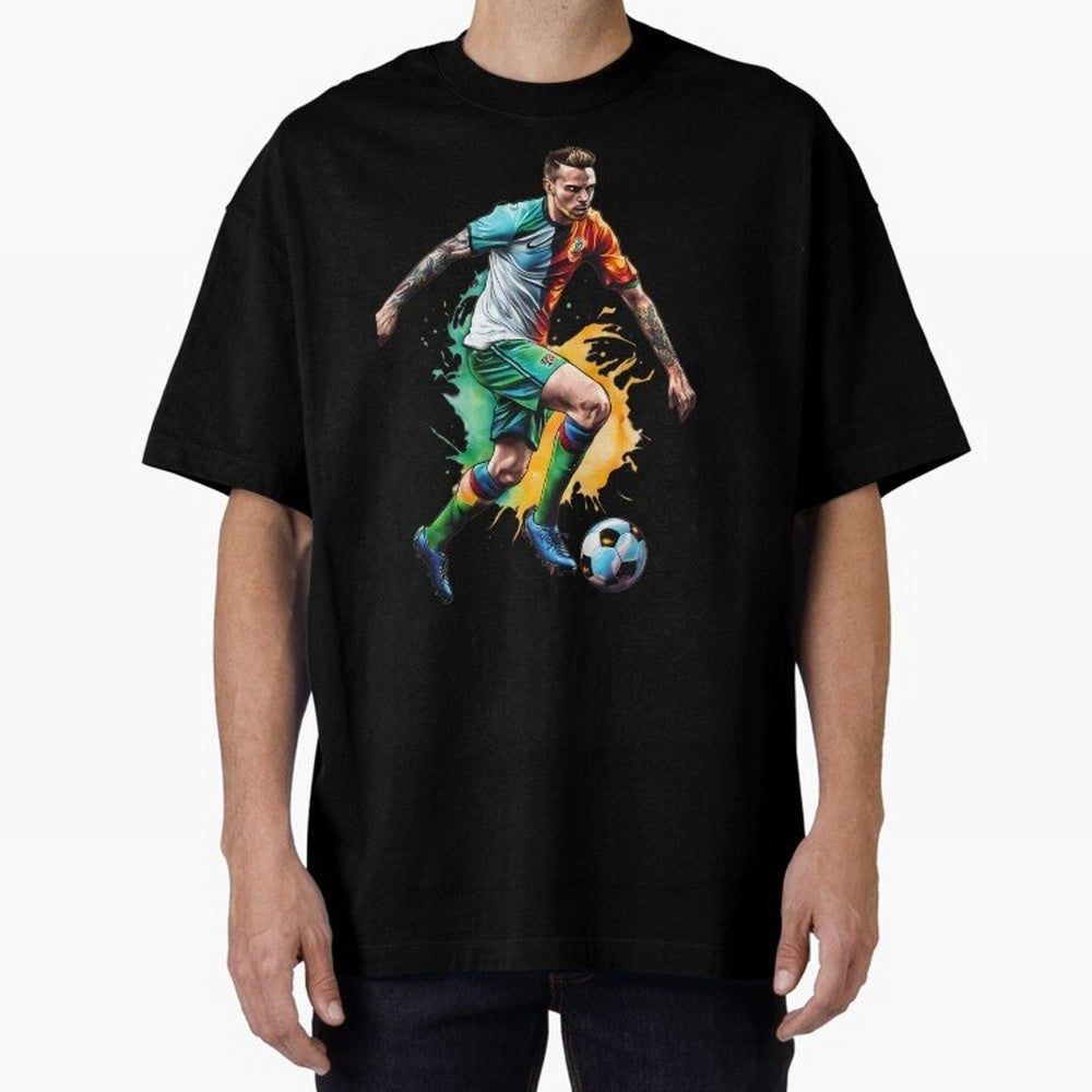 Football Soccer Art Classic T-Shirt Celebrate Soccer Greatness during FIFA World Cup 2026 for Fans of Messi, Neymar and Mbappe and Portugal, Spain and Germany, Bringing Supporter Pride, Iconic Celebrations, Legendary Names and Global Match Day