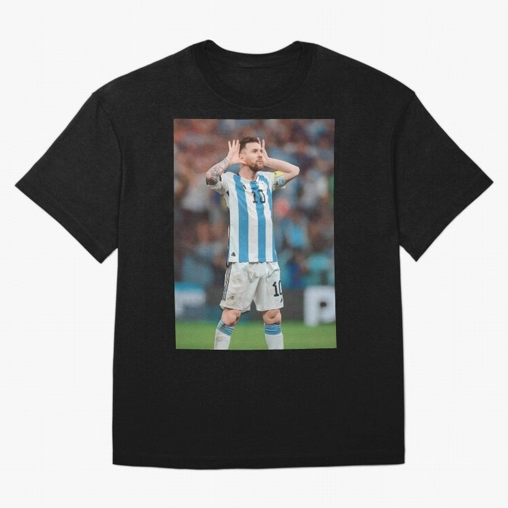 Lionel Messi In Qatar Wolrd Cup Classic T-Shirt Live the Energy of the FIFA World Cup 2026 USA Canada Mexico Journey through Messi, CR7 and Mbappe Highlights, Spain and Netherlands Pride, Classic Soccer Heritage, Championship Pressure, Fan Loyalty