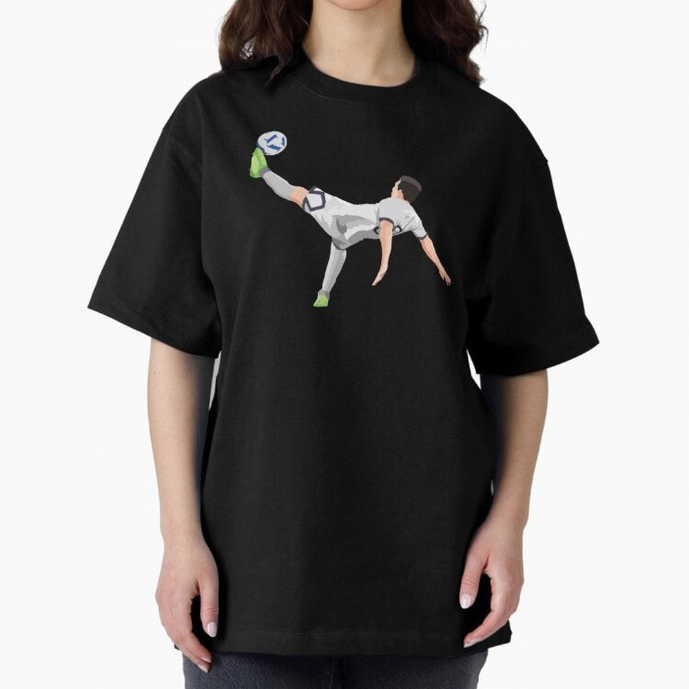 Messi Bicycle Kick Oversized T-Shirt Share the Excitement of Global Football Passion for FIFA World Cup 2026, Filled with Messi, CR7 and Mbappe, Spain and Netherlands, Supporter Pride, Iconic Celebrations, Legendary Names and Global Match Day