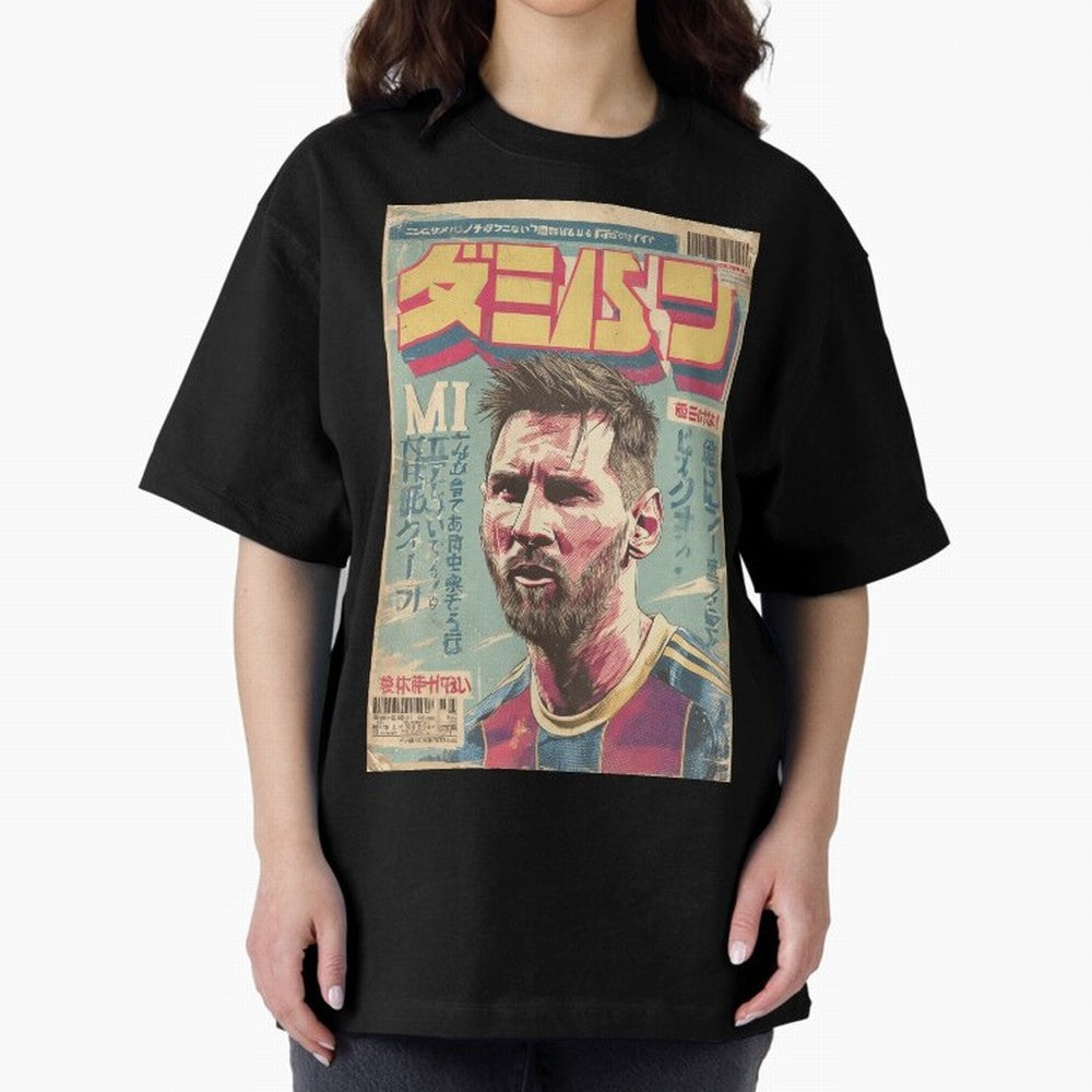 Messi the Goat Japanese Vintage Poster Classic T-Shirt Celebrate Classic Football Spirit in FIFA World Cup 2026 USA Canada Mexico Celebrating Messi, Spain Energy, Tournament Hype, Historic Matchups, Family Viewing Parties and Global Sports Pride;