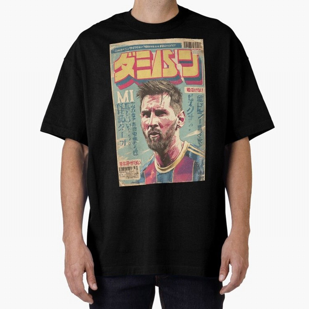 Messi the Goat Japanese Vintage Poster Classic T-Shirt Celebrate Classic Football Spirit in FIFA World Cup 2026 USA Canada Mexico Celebrating Messi, Spain Energy, Tournament Hype, Historic Matchups, Family Viewing Parties and Global Sports Pride;