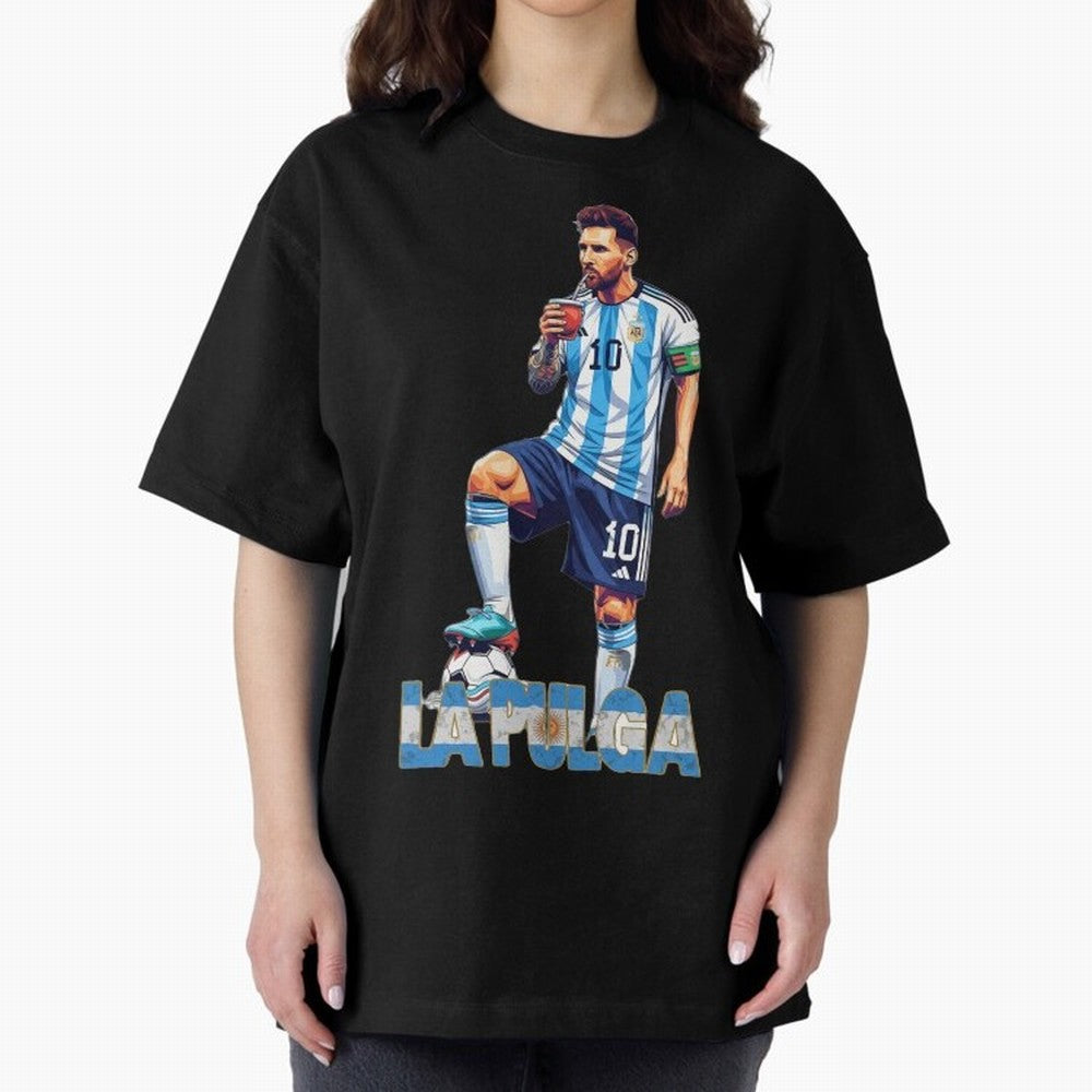Messi Pop Art Portrait Classic T-Shirt Turn Football Passion into Match Day Hype around FIFA World Cup 2026, Messi and Cristiano Ronaldo, Brazil, Portugal and Argentina, Worldwide Fan Energy, Dramatic Goals, Stadium Lights and Championship