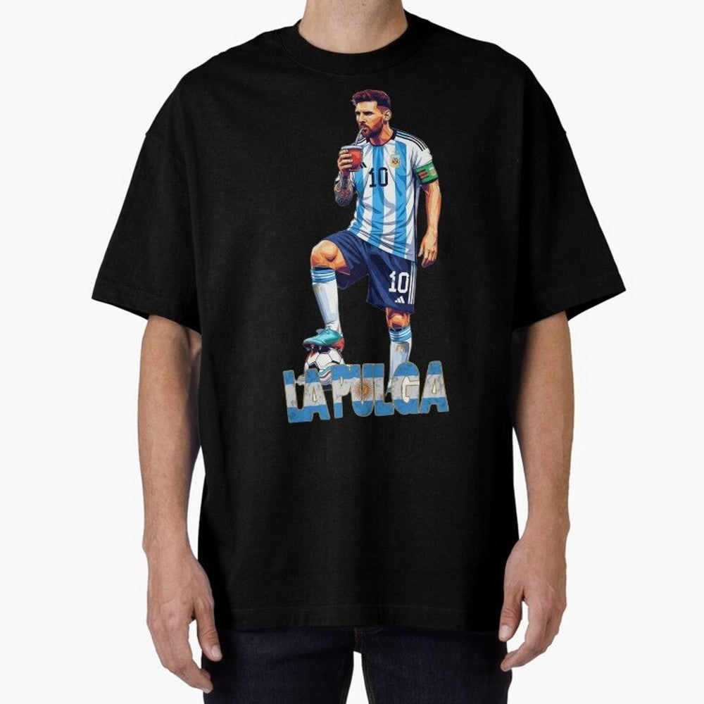 Messi Pop Art Portrait Classic T-Shirt Turn Football Passion into Match Day Hype around FIFA World Cup 2026, Messi and Cristiano Ronaldo, Brazil, Portugal and Argentina, Worldwide Fan Energy, Dramatic Goals, Stadium Lights and Championship