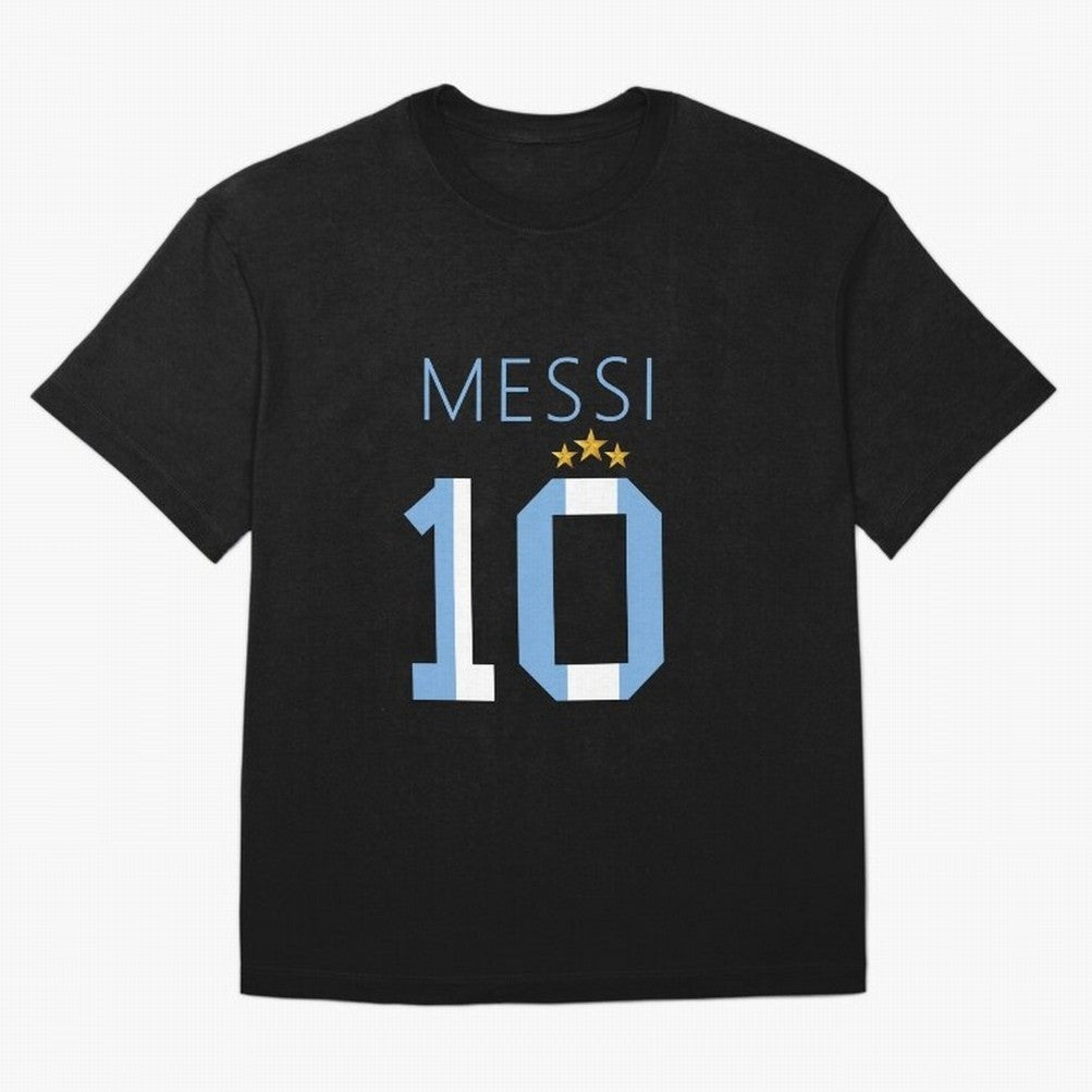 Messi argentina number 10 with 3 stars ver 1 Classic T-Shirt Celebrate Football Heritage in FIFA World Cup 2026 for Fans of Neymar and Argentina, France and Brazil, Bringing Football Passion, Legendary Performances, Festival Vibes and Supporter