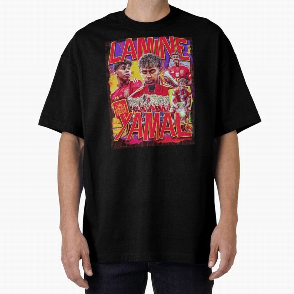 Lamine Yamal Classic T-Shirt Show Love for Legendary Goals in Global Football Passion for FIFA World Cup 2026 USA Canada Mexico, Featuring Messi, Neymar and Mbappe, England, France and Netherlands, Vintage Soccer Flavor, Modern Football Stars,