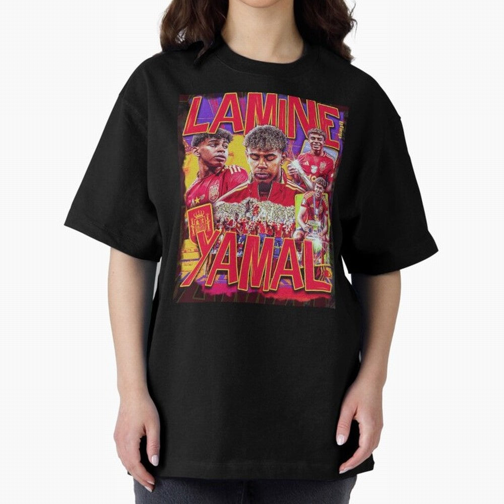 Lamine Yamal Classic T-Shirt Show Love for Legendary Goals in Global Football Passion for FIFA World Cup 2026 USA Canada Mexico, Featuring Messi, Neymar and Mbappe, England, France and Netherlands, Vintage Soccer Flavor, Modern Football Stars,